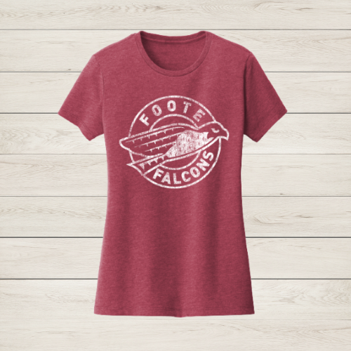 Ladies Falcons Round Logo T-Shirt