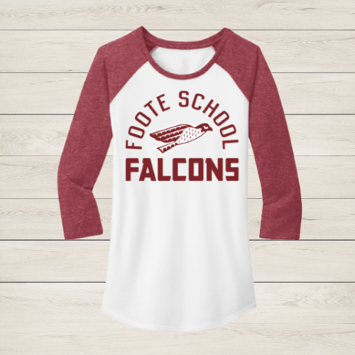 Ladies Fitted Falcons Raglan T-Shirt